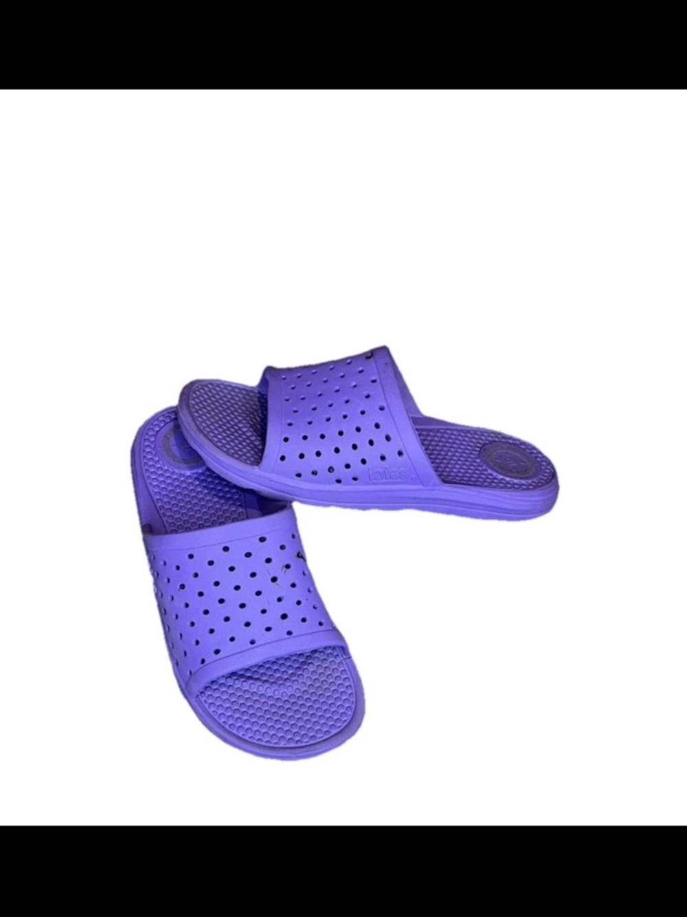 Totes Kids Everywear Ara Purple Slide Sandal Girls 2-3